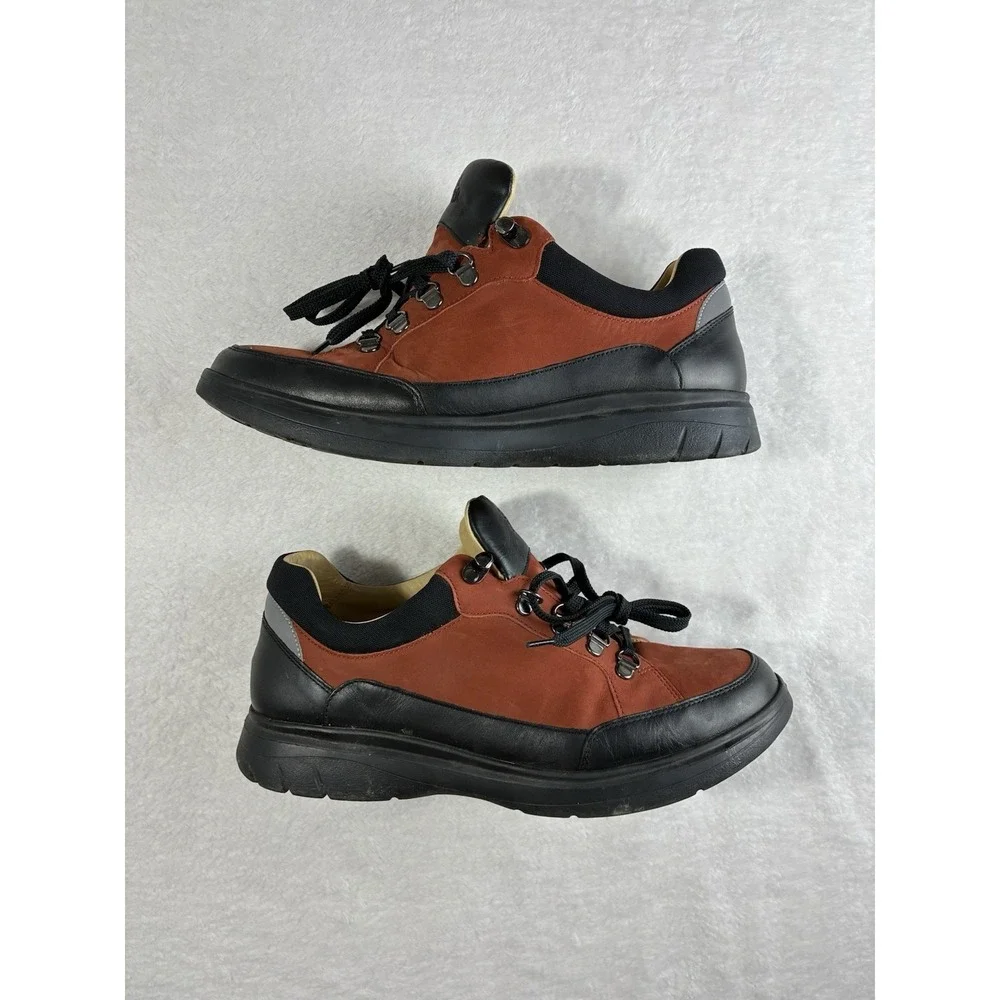 Samuel Hubbard Men's 9.5 M Performance Walker Shoe Red Nubuck Leather Sneaker